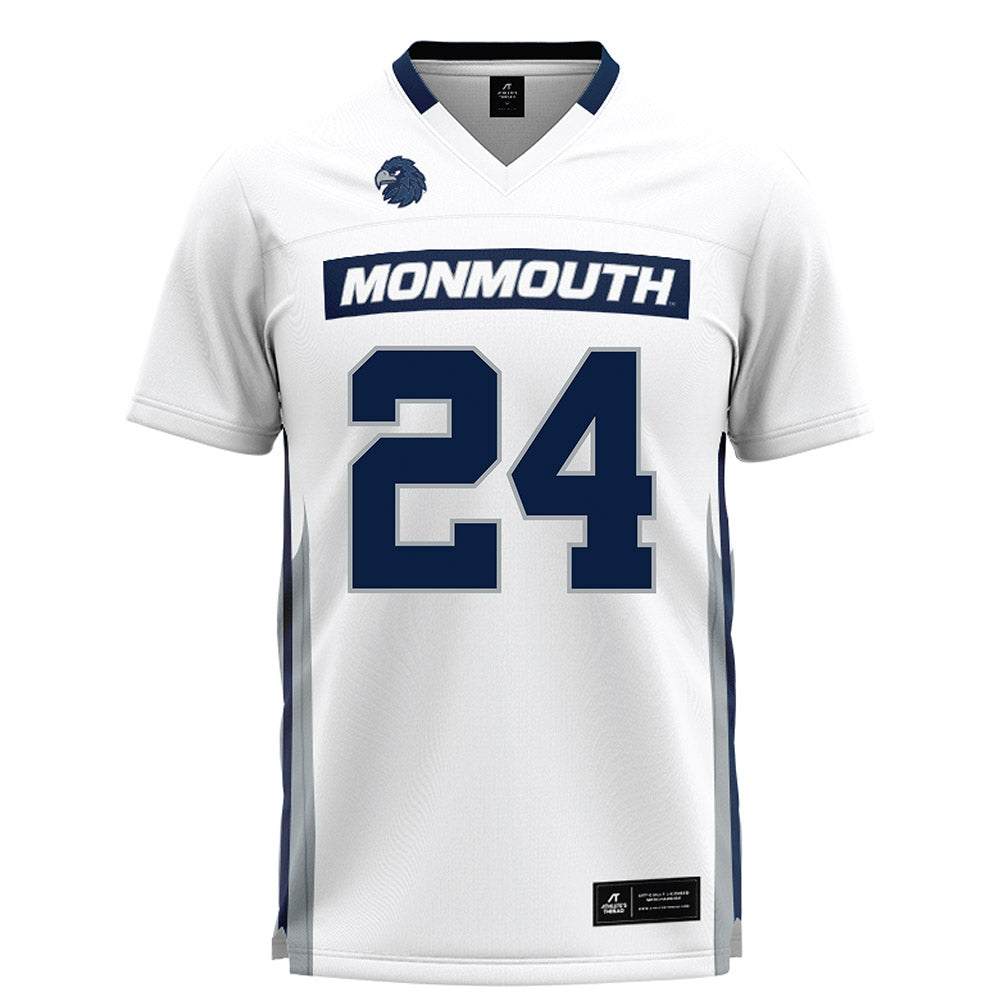 Monmouth - NCAA Men's Lacrosse : Connor Gorman - White Lacrosse Jersey-0