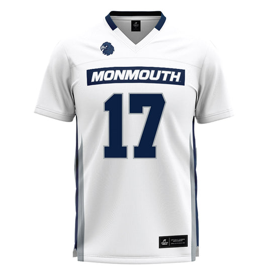 Monmouth - NCAA Men's Lacrosse : Ryan Wallace - White Lacrosse Jersey-0