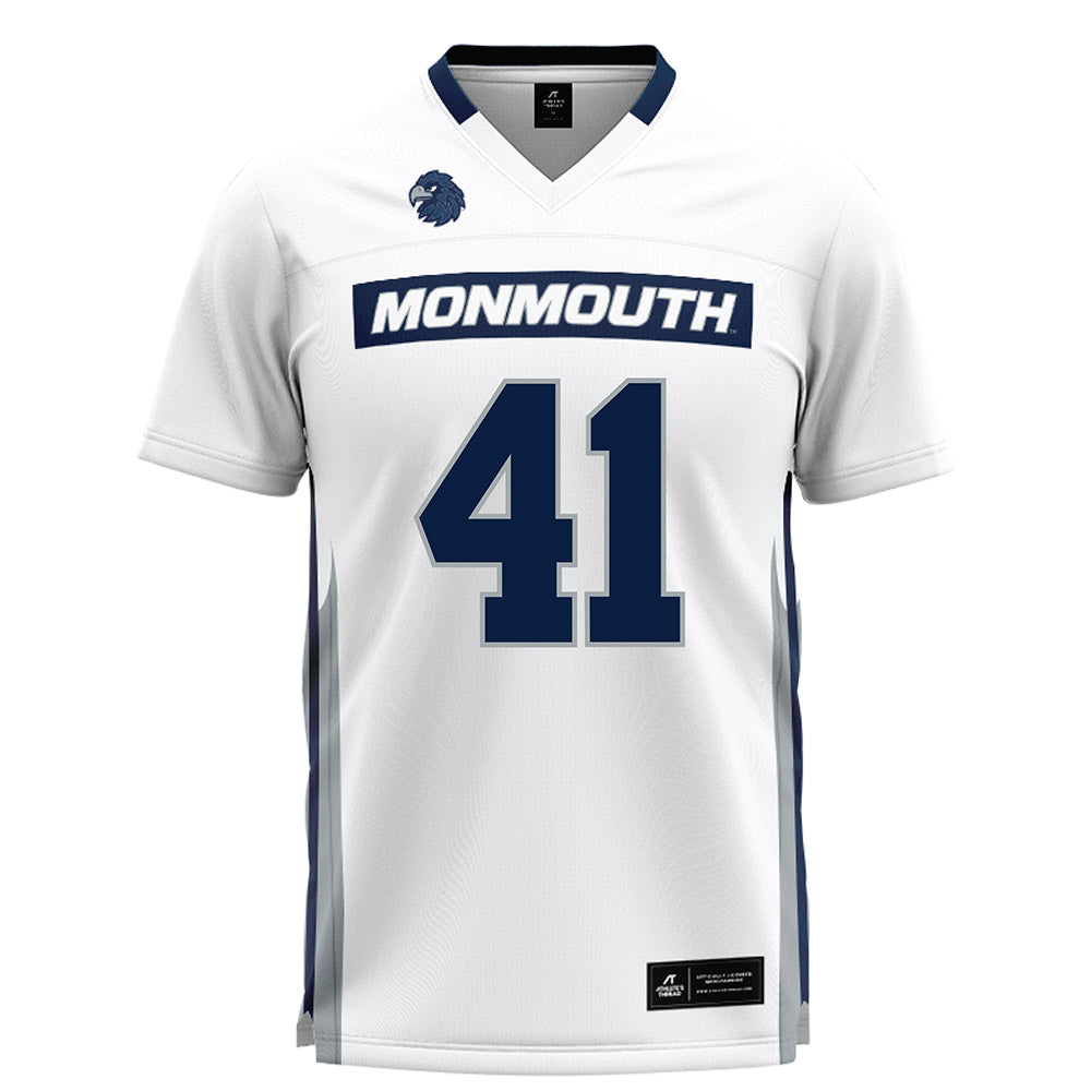 Monmouth - NCAA Men's Lacrosse : Benjamin L'Hommedieu - White Lacrosse Jersey-0