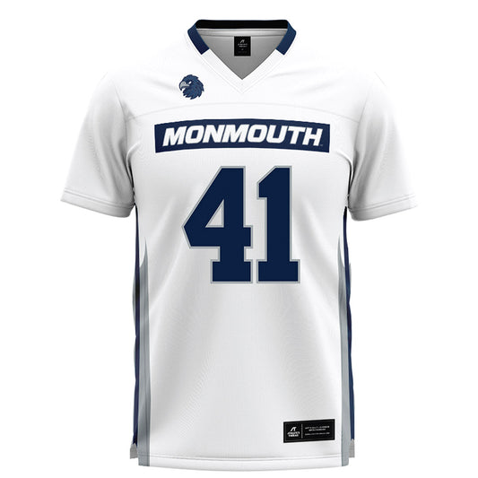 Monmouth - NCAA Men's Lacrosse : Benjamin L'Hommedieu - White Lacrosse Jersey-0