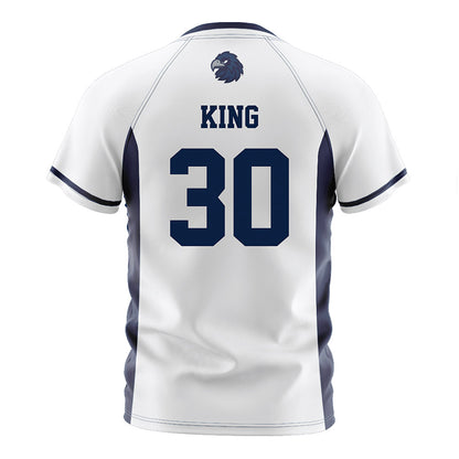 Monmouth - NCAA Men's Soccer : Jason King - White Soccer Jersey-1