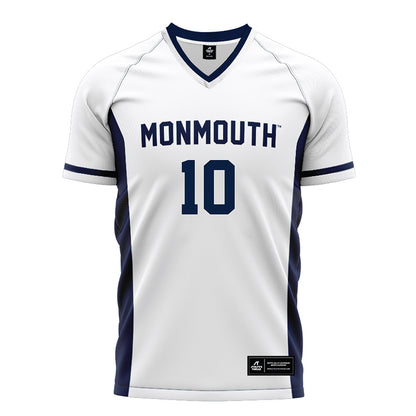 Monmouth - NCAA Men's Soccer : Jasen Bottini - White Soccer Jersey-0