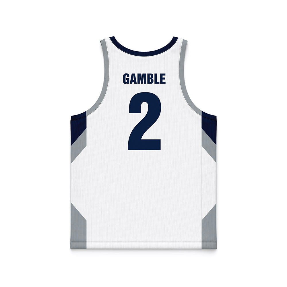Monmouth - NCAA Women's Basketball : Gissel Gamble - White Basketball Jersey-1
