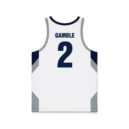 Monmouth - NCAA Women's Basketball : Gissel Gamble - White Basketball Jersey-1