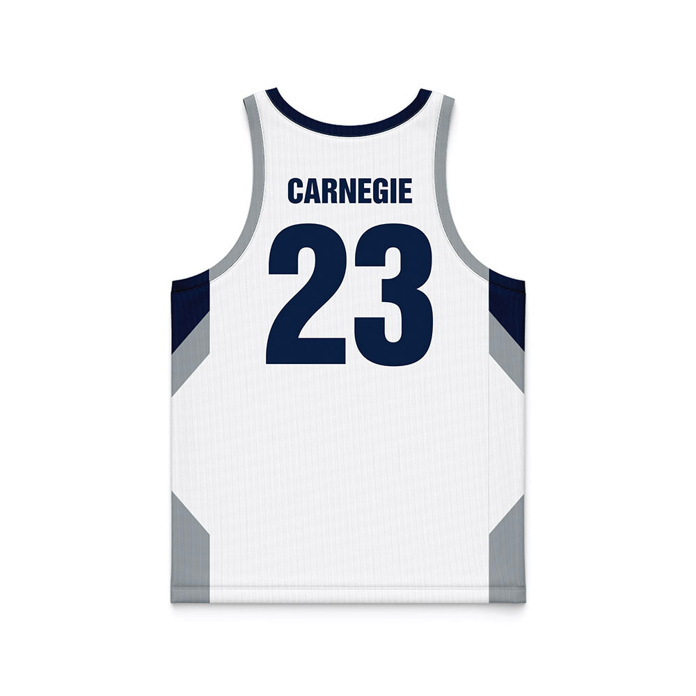 Monmouth - NCAA Women's Basketball : Lexi Carnegie - White Basketball Jersey-1