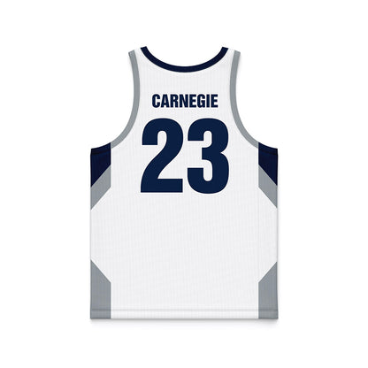 Monmouth - NCAA Women's Basketball : Lexi Carnegie - White Basketball Jersey-1