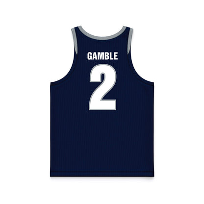 Monmouth - NCAA Women's Basketball : Gissel Gamble - Blue Basketball Jersey-1