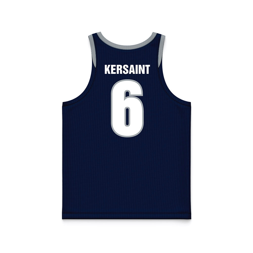 Monmouth - NCAA Women's Basketball : Kathy Kersaint - Blue Basketball Jersey-1