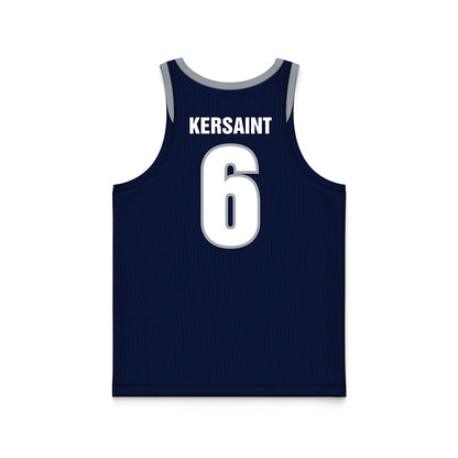 Monmouth - NCAA Women's Basketball : Kathy Kersaint - Blue Basketball Jersey-1