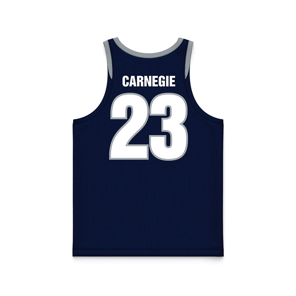 Monmouth - NCAA Women's Basketball : Lexi Carnegie - Blue Basketball Jersey-1