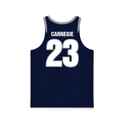 Monmouth - NCAA Women's Basketball : Lexi Carnegie - Blue Basketball Jersey-1