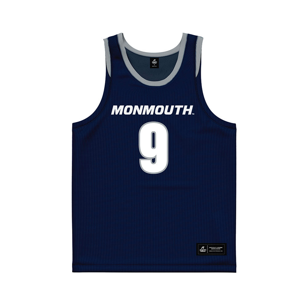 Monmouth - NCAA Women's Basketball : Claudia Xaudaro - Blue Basketball Jersey-0