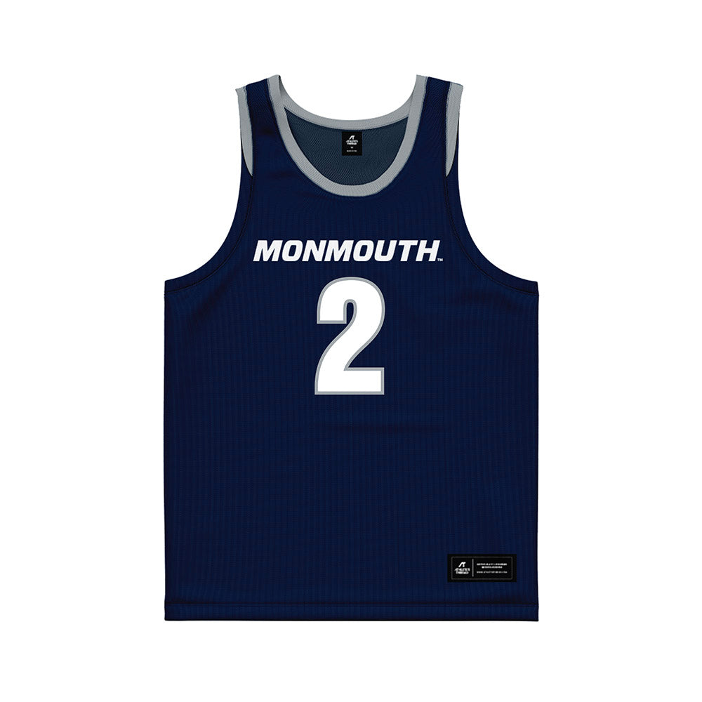 Monmouth - NCAA Women's Basketball : Gissel Gamble - Blue Basketball Jersey-0