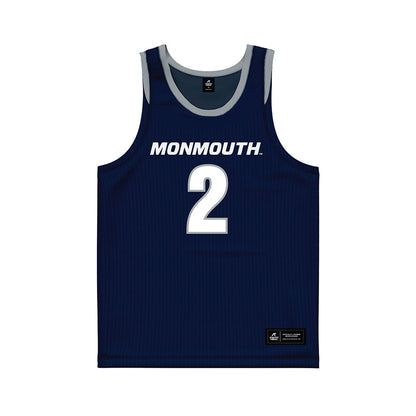 Monmouth - NCAA Women's Basketball : Gissel Gamble - Blue Basketball Jersey-0