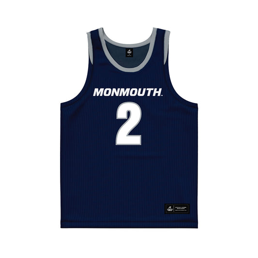 Monmouth - NCAA Women's Basketball : Gissel Gamble - Blue Basketball Jersey-0