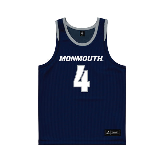 Monmouth - NCAA Women's Basketball : Kalina Krupnikovic - Blue Basketball Jersey-0