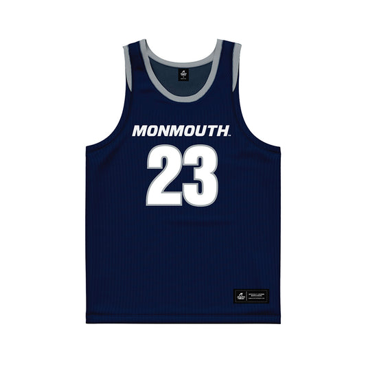 Monmouth - NCAA Women's Basketball : Lexi Carnegie - Blue Basketball Jersey-0