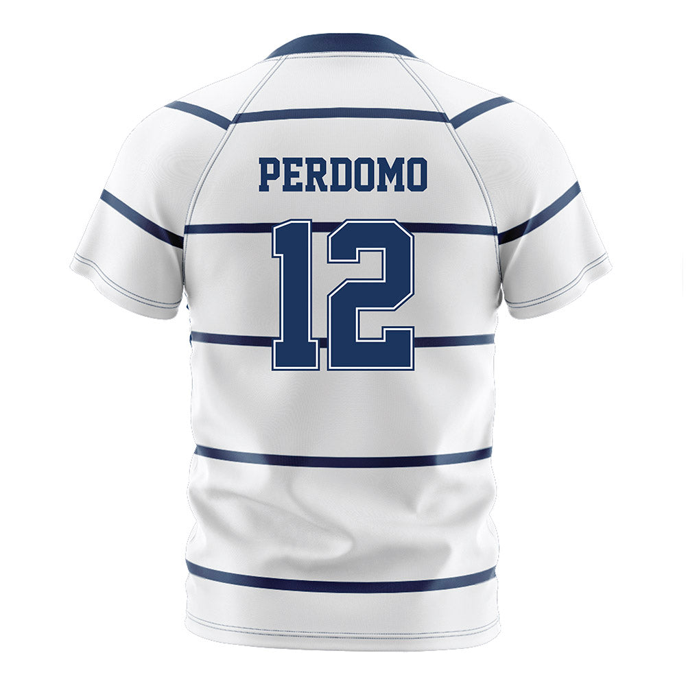 Monmouth - NCAA Women's Soccer : Evangeline Perdomo - White Soccer Jersey-1