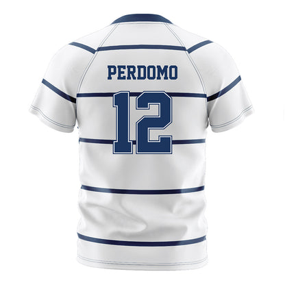 Monmouth - NCAA Women's Soccer : Evangeline Perdomo - White Soccer Jersey-1