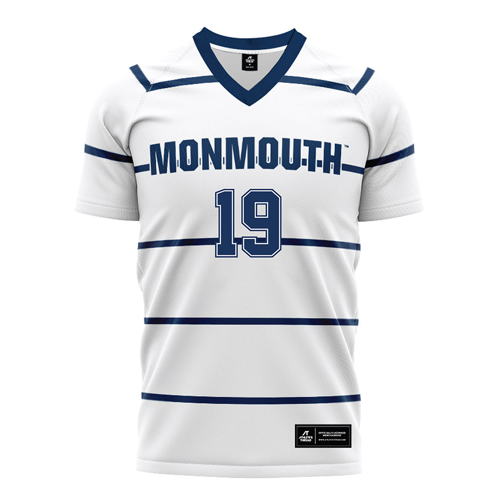 Monmouth - NCAA Women's Soccer : Natalie McGovern - White Soccer Jersey-0