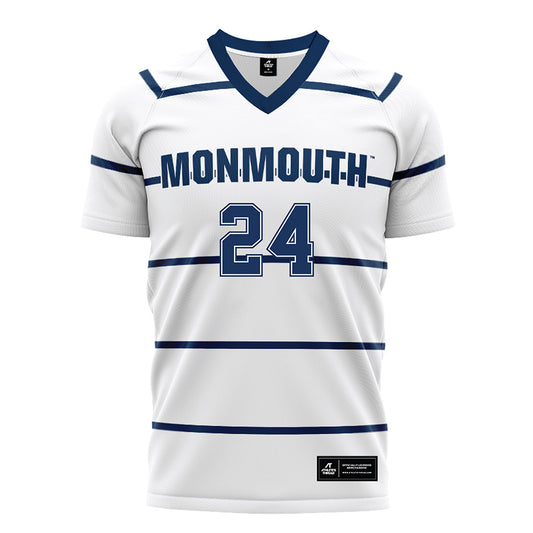 Monmouth - NCAA Women's Soccer : Loren Gehret - White Soccer Jersey-0