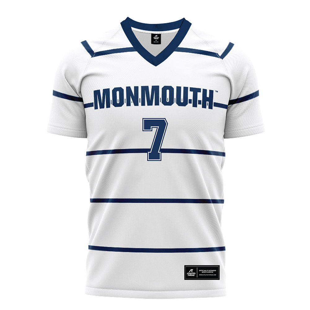 Monmouth - NCAA Women's Soccer : Marie Bogue - White Soccer Jersey-0
