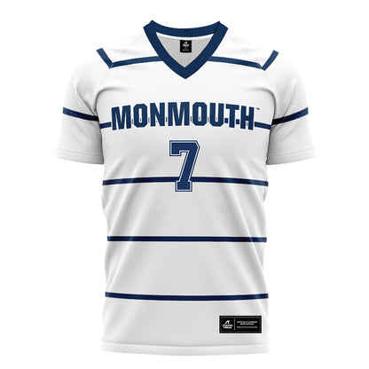 Monmouth - NCAA Women's Soccer : Marie Bogue - White Soccer Jersey-0