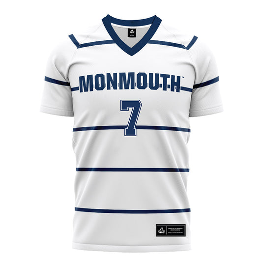 Monmouth - NCAA Women's Soccer : Marie Bogue - White Soccer Jersey-0