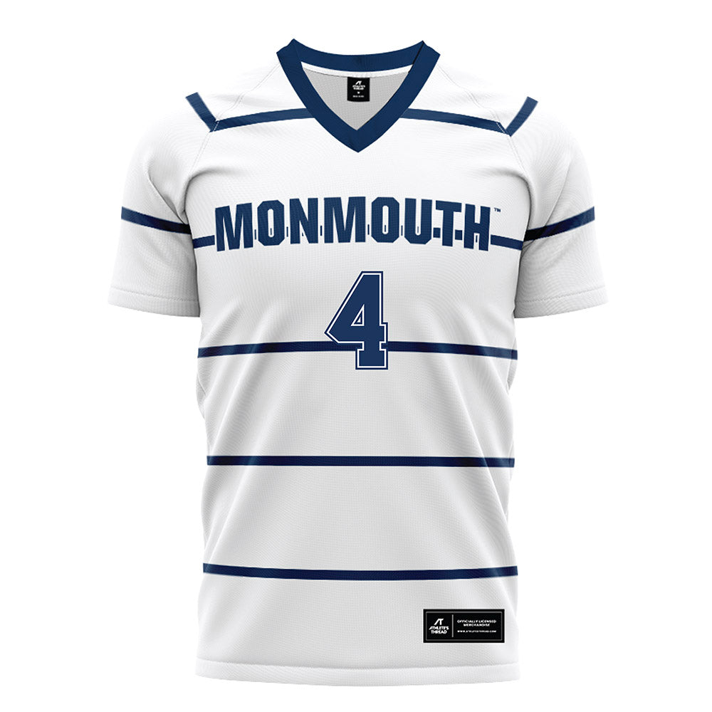 Monmouth - NCAA Women's Soccer : Emma Manley - White Soccer Jersey-0