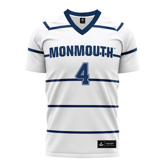 Monmouth - NCAA Women's Soccer : Emma Manley - White Soccer Jersey-0