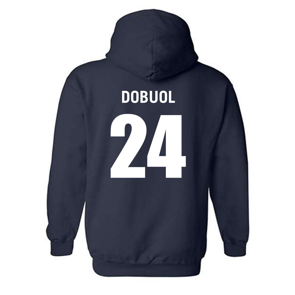 Monmouth - NCAA Men's Basketball : Jinup Dobuol - Replica Shersey Hooded Sweatshirt-1