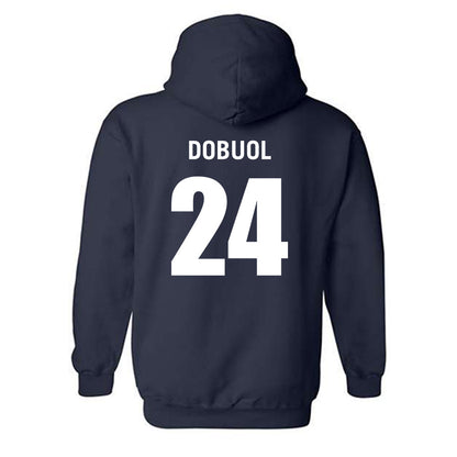 Monmouth - NCAA Men's Basketball : Jinup Dobuol - Replica Shersey Hooded Sweatshirt-1