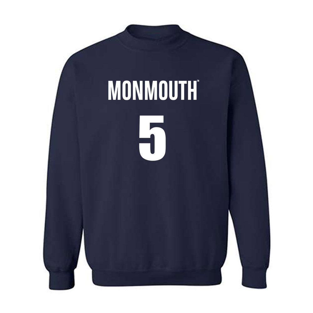 Monmouth - NCAA Men's Basketball : Dylan Perry - Replica Shersey Crewneck Sweatshirt-0