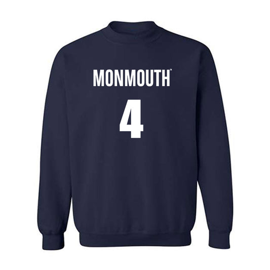 Monmouth - NCAA Men's Basketball : Jebron Harris - Replica Shersey Crewneck Sweatshirt-0