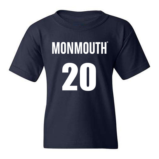Monmouth - NCAA Men's Basketball : Zubayr Griffin - Replica Shersey Youth T-Shirt-0