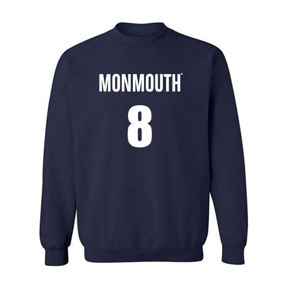 Monmouth - NCAA Men's Basketball : OMarion Harvey - Replica Shersey Crewneck Sweatshirt-0