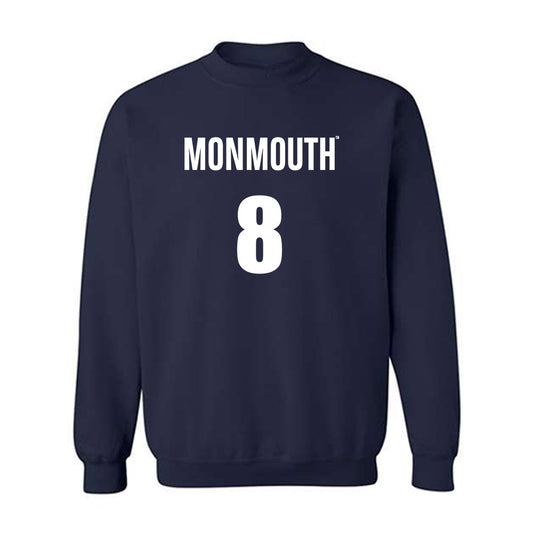Monmouth - NCAA Men's Basketball : OMarion Harvey - Replica Shersey Crewneck Sweatshirt-0