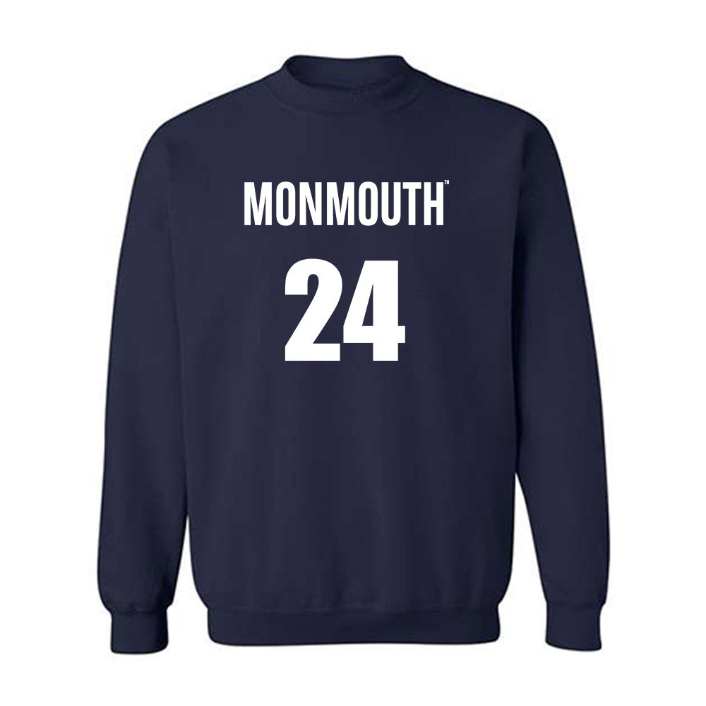 Monmouth - NCAA Men's Basketball : Jinup Dobuol - Replica Shersey Crewneck Sweatshirt-0