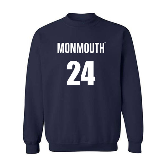 Monmouth - NCAA Men's Basketball : Jinup Dobuol - Replica Shersey Crewneck Sweatshirt-0