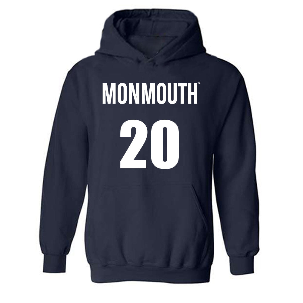 Monmouth - NCAA Men's Basketball : Zubayr Griffin - Replica Shersey Hooded Sweatshirt-0