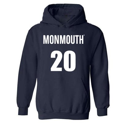 Monmouth - NCAA Men's Basketball : Zubayr Griffin - Replica Shersey Hooded Sweatshirt-0