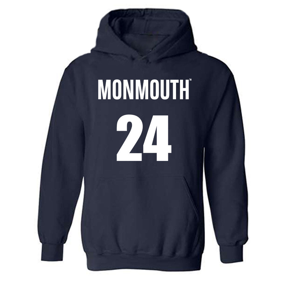 Monmouth - NCAA Men's Basketball : Jinup Dobuol - Replica Shersey Hooded Sweatshirt-0