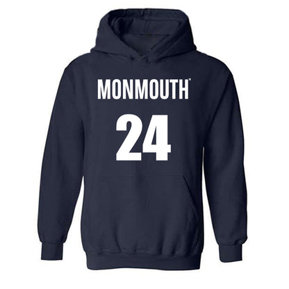 Monmouth - NCAA Men's Basketball : Jinup Dobuol - Replica Shersey Hooded Sweatshirt-0
