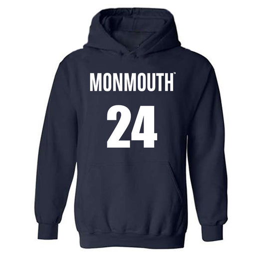 Monmouth - NCAA Men's Basketball : Jinup Dobuol - Replica Shersey Hooded Sweatshirt-0