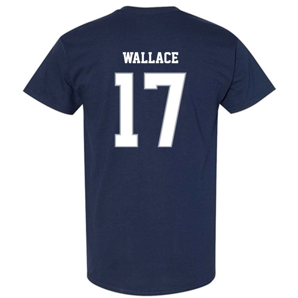 Monmouth - NCAA Men's Lacrosse : Ryan Wallace - Blue T-Shirt-1