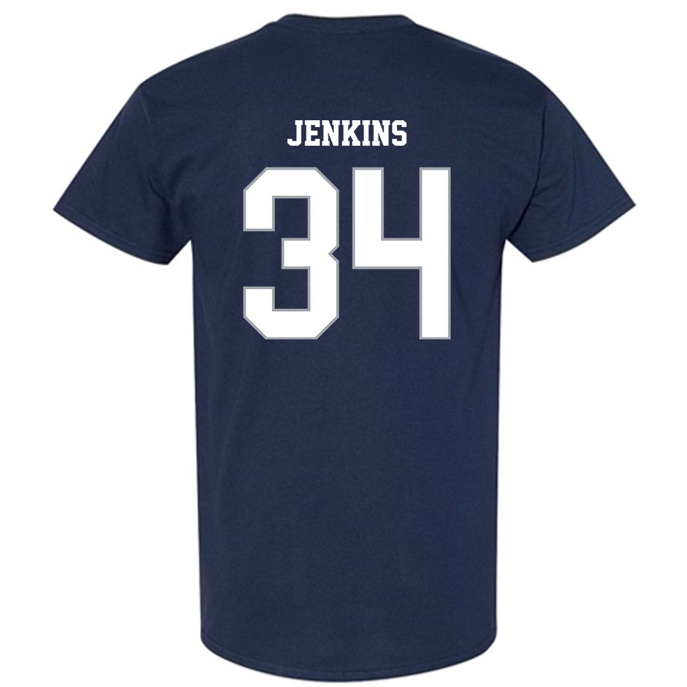 Monmouth - NCAA Men's Lacrosse : Jaeden Jenkins - Blue T-Shirt-1