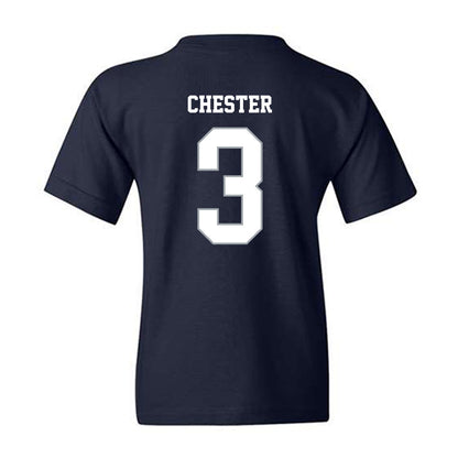 Monmouth - NCAA Men's Lacrosse : Hayden Chester - Blue Youth T-Shirt-1