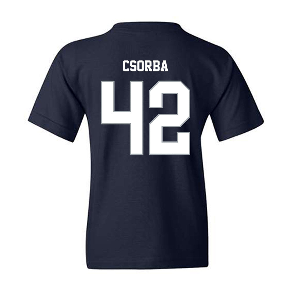 Monmouth - NCAA Men's Lacrosse : James Csorba - Blue Youth T-Shirt-1