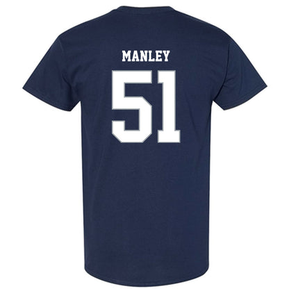 Monmouth - NCAA Men's Lacrosse : Tommy Manley - Blue T-Shirt-1