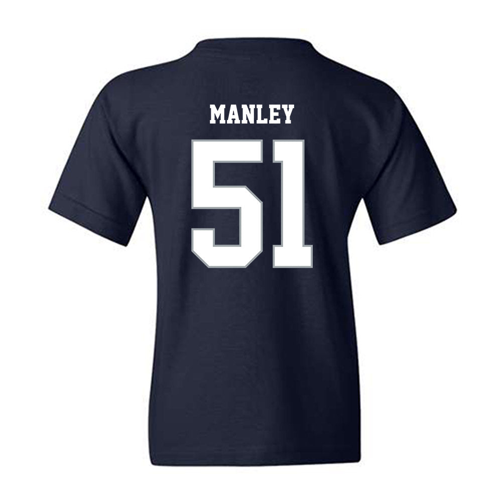 Monmouth - NCAA Men's Lacrosse : Tommy Manley - Blue Youth T-Shirt-1